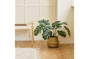 BLAINE | Monstera 60cm | Plantas Artificiales Decorativas | Planta Artificial Grande | Plantas Artificiales para Interior/Exterior | Planta Artificial Realista Decorativa para Casa | Sin Cuidados