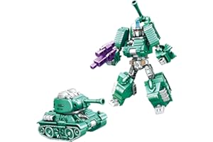TUNJILOOL Transforming Auto Roboter Spielzeug, Panzer Roboter Transform Action Figuren, STEM Lern Construction EIN Geburtstagsgeschenk für Jungen und Mädchen im Alter von 6-12 Jahren