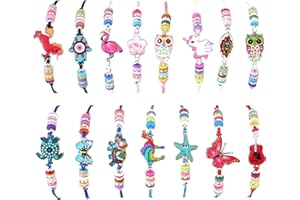 faburo 15 PCS Bracelet Amitié Bracelet tressé Bracelet d'amitié pour fête d'anniversaire et Fille Fête - Amitié Le Porte - Bonheur