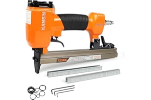 KIMSING 22 Gauge 7116K Pneumatic Upholstery Staple Gun, 71 Series 3/8" Crown (9.1mm) Upholstery Stapler, Air Power Fine Wire Stapler for Furniture, Woodworking, DIY Projects