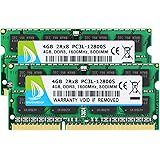 DUOMEIQI 8GB Kit (2X4GB) PC3-12800 DDR3 1600MHz SODIMM RAM Upgrade