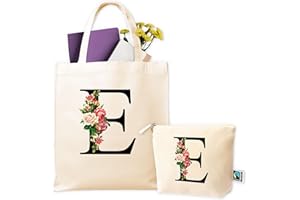 LA FÁBRICA DE INVENTOS Bolsas de Tela Personalizadas - Tote Bag Personalizada + Neceser - Bolsa Tela Personalizada Mujer - Regalos Personalizados - Regalo Original Mujer - Bolsa Compra Reutilizable