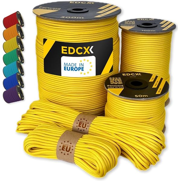 Carrete Cuerda Náutica Multiusos 12 Mm 100 M Amarillo/azul Con Ofertas