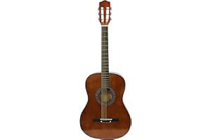 DIVA GROUP 38 Inch Full Size Acoustic Guitar Cutaway Design Hardwood Finish & Steel Strings (Coffee)