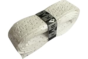 Karakal PU AIR Replacement Grips - Tennis - Squash (4, White)