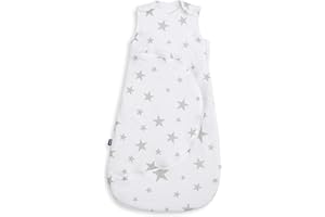 Snuz Baby Sleeping Bag with Nappy Zip - For Easy Nappy Changes, Super Soft Cotton Sleeping Bags Poppers, Meets British Safety Standard