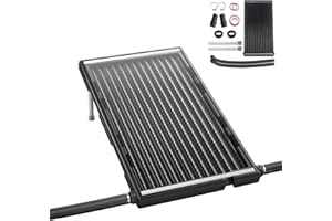 XINZI Kolektor słoneczny do basenu, kolektora słonecznego, ogrzewanie basenowe, 111,5 x 66 x 35 cm, prosty panel, ogrzewanie solarne, instalacja solarna do ciepłej wody, basenu, prysznica ogrodowego,