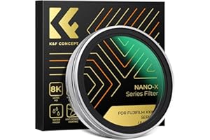 K&F CONCEPT UV Filter Kompatibel mit Fujifilm Kamera X100-Serie,Schutzfilter Kompatibel mit Fujifilm Kamera X100/X100F/X100S/X100T/X100V/X100VI-Silber