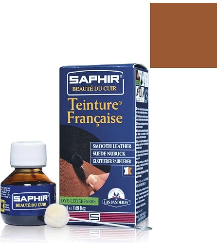 Teinture Pour Cuir Saphir JUVACUIR 75 Ml - Couleur Cuir Naturel 39, Rénovation Et Entretien Des Articles En Cuir