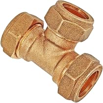 Wandwinkel 90° 1/2″ IG – Messing, Klemmring, Für Kupferrohr 18 Mm Außen-Ø