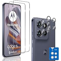 Protector De Pantalla Para Motorola Moto Edge 50 Fusion 5G – Vidrio Templado 9H + Protector De Cámara (Pack 2+2, Sin Burbujas)
