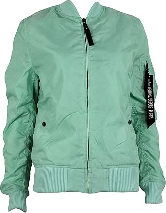 Alpha Industries Damen Fliegerjacke Ma 1 Tt Wmn Mint Grun Frauen Amazon De Bekleidung