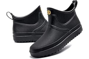 GURGER Męskie Krótkie Buty gumowe Buty Wodoodporne Buty