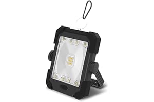 Northpoint Aufladbare Solar Arbeitsleuchte Powerbank Arbeitsstrahler 10000mAh Akku Solar Panel Outdoor Arbeitsleuchte Campingleuchte wasserfest