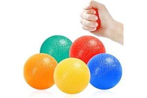 CIOMILIARO 5 pièces Balles Reeducation Main,Adultes et Enfants Balle anti-stress,main Exercice d'exercice Balle Molle,Pour L'Entraînement de la Force de Préhension et Soulagement de l'anxiété
