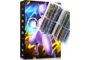 ESHAWO Classeur Cartes collectionner, 4 pochette Album carte, Peut contenir jusqu'à 240 cartes, compatible avec MTG Cards, TCG Cards, Trading Cards, Sports Cards, Playing Cards (O6)