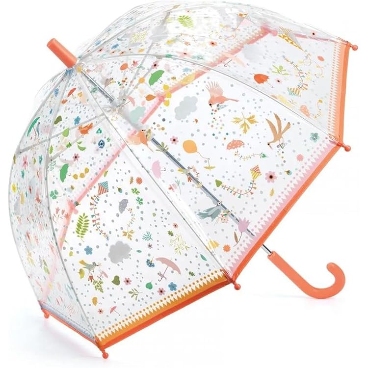 Décoration Enfant Djeco Parapluie Fleurs Et Oiseaux Plastique Illustre
