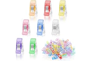 LOTBUN 70PCS Pince Couture Clip, Pince de couture Clips à Coudre Pince Clips Couture Pinces à tissu pour machine à coudre Reliure Couture Artisanat Multi-usages maintenir les Couches de Tissu Ensemble