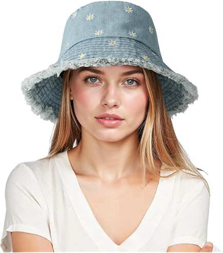 Casquette Bob En Jean SECRET AROMA - Chapeau De Pêcheur Tendance, Unisexe, Pour L'été Et La Plage