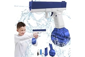 GELANTY Pistolet a Eau Electrique pour Enfants Adultes, Pistolet à Eau Puissant Longue Portée de 32FT Jouet Aquatique de Piscine Plage Fête d'été Electric Water Gun