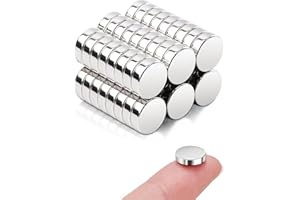 Miangsy 50 Stück 10x3mm Magnete Stark, für Magnettafel, Kühlschrank, DIY