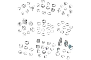Dochais 82-114 Pièces Vintage Or Argent Knuckle Bague Femme, Bagues de Phalange Bohème, Opale, Creux, Sculpté, Fleurs Set Bagues Empilables Midi pour Femme Fille Hommes