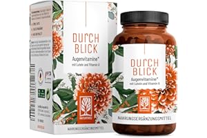 ‎NATURTREU Augenvitamine - Lutein Zeaxanthin Komplex Kapseln mit Beta Carotin & Vitamin A hochdosiert & Vegan - 90 Augenkapseln mit Lutein 20mg für 3 Monate - Augen Vitamine - 100% natürlich