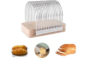 EUNEWR Hasselback Potato Slicer, Hasselback Potato Cutter Rack, Potato Slicing Tool Guide for Slicing Tomato, Potato, Meat, Bread and Cake