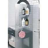 Tekno-tel BK062 2 Katlı Duş Rafı Sabunluk, Krom