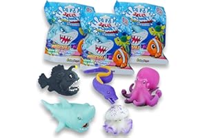 #sbabam, Jelly Planet Pesci e Predatori Marini, Giochi per Bambini da Edicola, Giocattoli in Gomma, Puoi Trovare Animali come Squalo e Polpo, Pack da 3 Bustine, Idee Regalo Bambino, da 3 anni in su