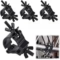 BOTEWO Lot de 4 pinces de traverse 30-35 mm : crochet en aluminium pour éclairage de scène 80 kg Support pour éclairage DJ Accessoires pour techniciens d'éclairage