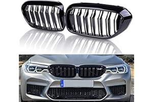 Gangying G30 G31 Griglie Anteriore per BMW 5 Serie G30 G31 G38 Grill Nere Lucide Serie 5 Griglie G30 G31 2017-2020 Double Tamelles