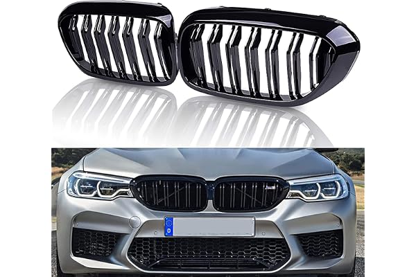 Gangying Grille De Calandre Avant pour BMW Série 5 G30 G31 - Noir Brillant 2017-2020