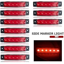 Feux De Gabarit Latéraux à LED Pour Camion – Lot De 4 Ou 10, 12V-24V, Ambre/Rouge/Blanc, Pour Remorques Et Véhicules Utilitaires - 9
