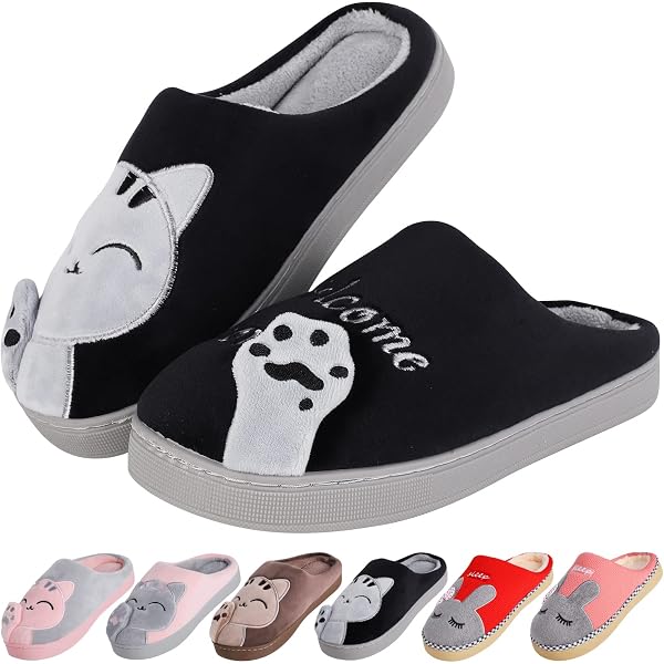 Chaussons Femme Halloween – Chat & Citrouille, Polaire, Chauds Et Confortables