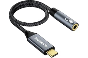 KiWiBiRD Adattatore per Jack Audio Cuffie da USB-C Tipo C Digitale a 3,5mm con Chipset DAC