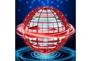 SOSUY Palla Volante Magica Ufo-Ball - Led Flying Orb Ball Boomerang Magica Palla Giocattoli Volanti Compleanno Regalo Adulto Bambino(rosso)