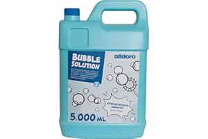 alldoro 60658 Bubble Fun Liquide pour Bulles de Savon en bidon de 5000 ML, Eau savonneuse en réserve de 5 litres XXL, bidon de Recharge, pour Enfants, Adultes, fêtes, événements