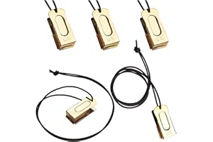 Mythrojan Clicker in Ottone e Acciaio per addestramento di Cani e Cuccioli, con Incisione statunitense, in Metallo, Confezione da 5