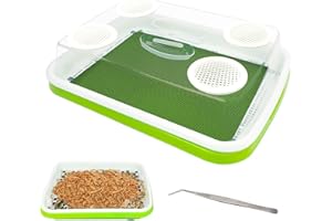 LUKHMELF Mealworm Breeding Kit, Farm & Keeper with Insect Tweezers for Mealworms, Bearded Dragons, Leopard Geckos, Lizards, Frogs, Birds & Chickens