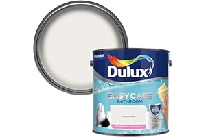 Dulux 500001 Easycare Bathroom Soft Sheen Emulsion Paint for Walls and Ceilings - Pure Brilliant White 2. 5 litres