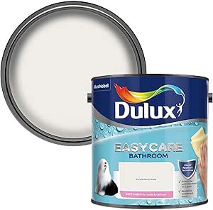 Dulux 500001 Easycare Bathroom Soft Sheen Emulsion Paint For Walls And ...