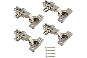 Gedotec Bisagra para mueble bisagra de cocina bisagra de cazoleta 110° tope de esquina - METALLA - Bisagra para puerta con cierre automático - Bisagra de cazoleta con placa de montaje -