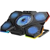Rampage AD-RC13 Bellatrix RGB Laptop Soğutucu Stand 5 Fanlı, 2 USB Portlu, Ayarlanabilir Y&uuml;kseklik, 15&rdquo;-17&rdquo; Notebook Uyumlu, 