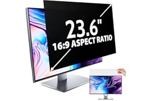 IPROKKO 23,6 Zoll Computer Sichtschutz Filter für Computermonitor 16:9 Seitenverhältnis, Anti Blaulicht Blendung Abnehmbar 23,6 Zoll Sichtschutz Schutzfolie, HD 23,6 Monitor Sichtschutzfilter