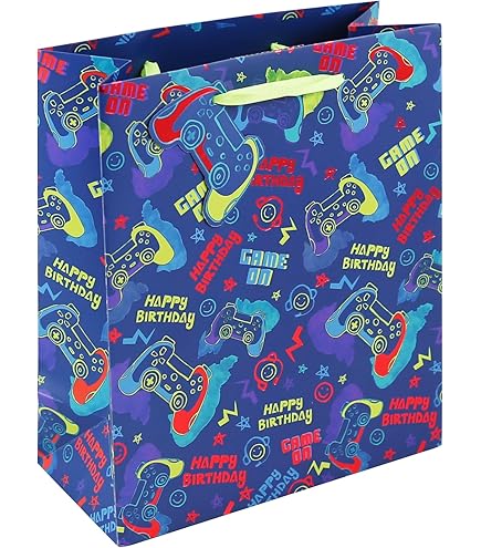 Happy Birthday Gamer Gift Wrap Paper Game On Birthday Boy - View #4