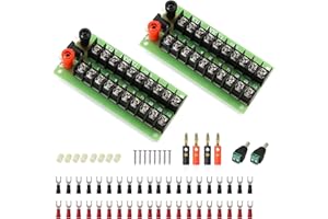 Evemodel 2pcs Power Distribution Board 3 Inputs 10 pairs Outputs for DC AC Voltage PCB005