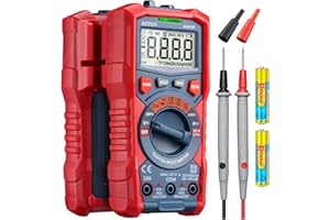 AstroAI Multimètre Numérique TRMS 4000 Points NCV, Testeur Electrique Professionnel, Ohmmètre Voltmètre Automatique, Testeur de Tension AC/DC, Courant AC/DC, Résistance, Continuité, Diode, Capacitance