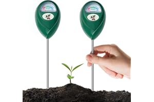 flintronic 2 Stücke Boden-Feuchtigkeitsmessgerät, Feuchtigkeitsmessgerät Pflanzen, Bodenmessgerät, PH-Feuchtigkeitsmesser für den Garten Die Landwirtschaft Garten Bauernhof