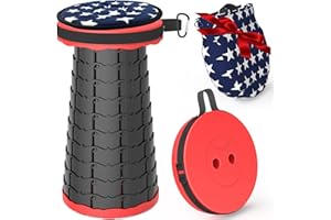 LOCYOP Sgabello Pieghevole Portatile Sgabello Campeggio Regolabile Sgabello Da Campeggio Per Pesca Campeggio Escursione Trekking Carico Massimo 200kg